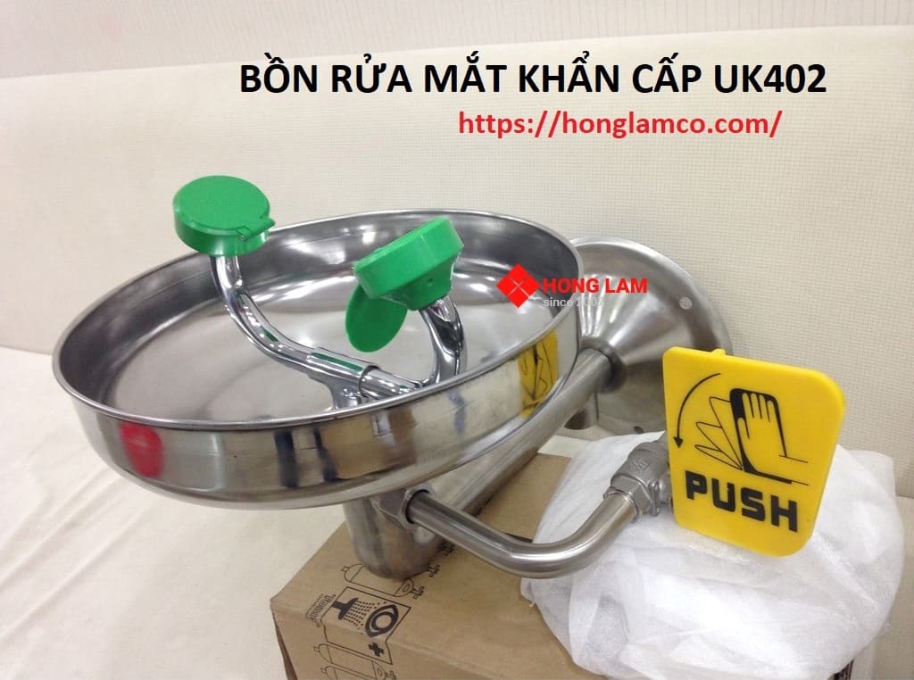 Bồn rửa mắt khẩn cấp UK402Giải pháp an toàn tối ưu cho môi trường lao động
