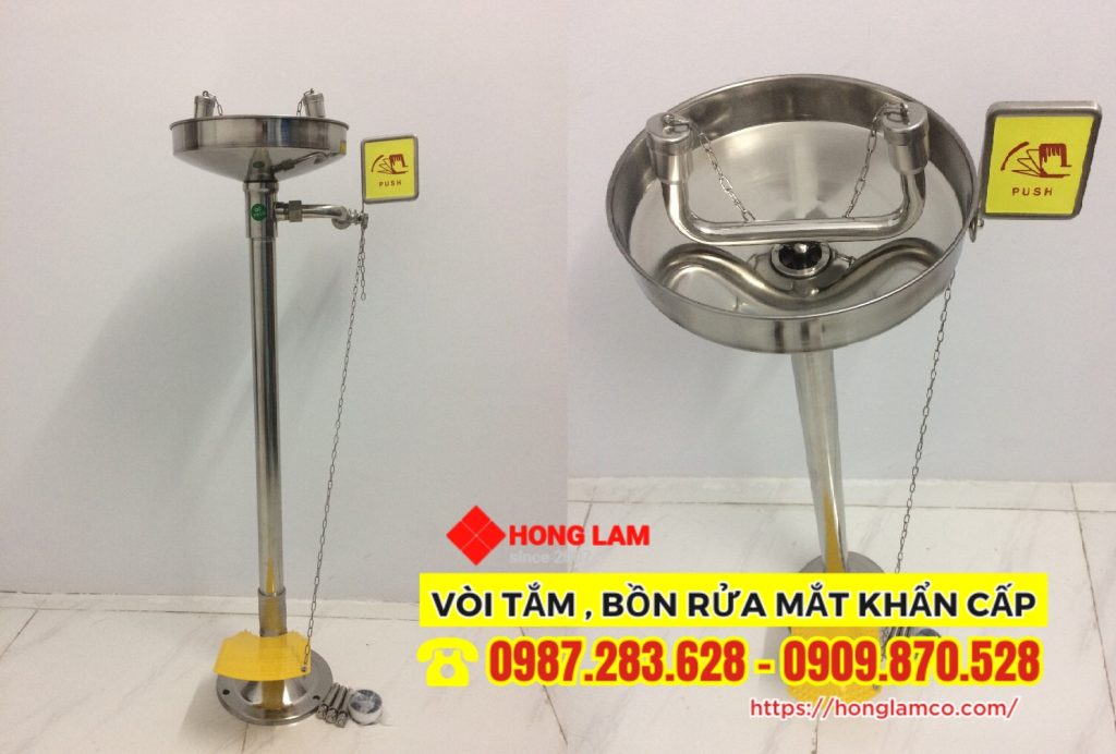 Bồn rửa mắt khẩn cấp EW407 gắn sàn