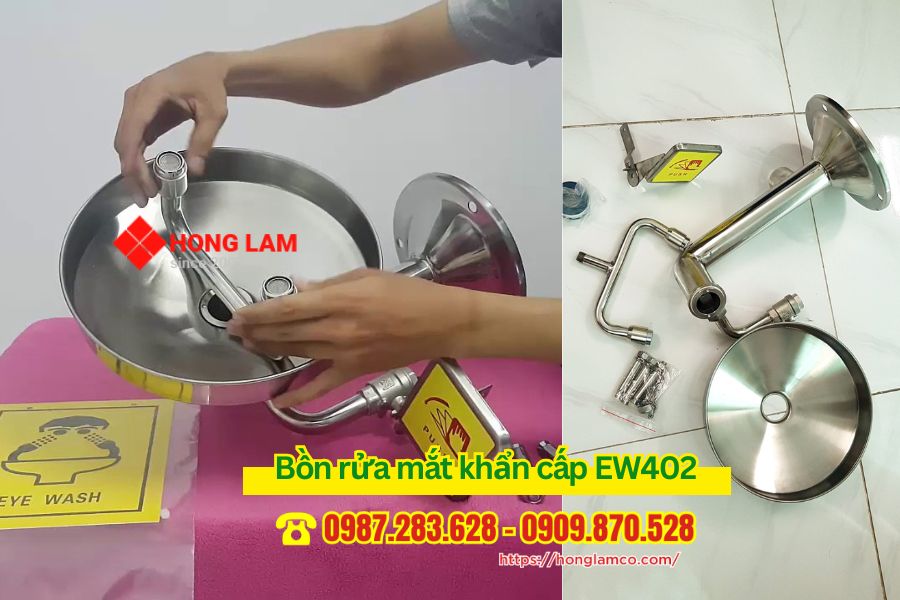 Hướng dẫn lắp đặt và sử dụng bồn rửa mắt khẩn cấp EW402