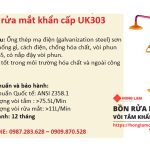 Bồn Rửa Mắt Khẩn Cấp UK303: Đảm Bảo An Toàn Tối Đa Cho Bạn