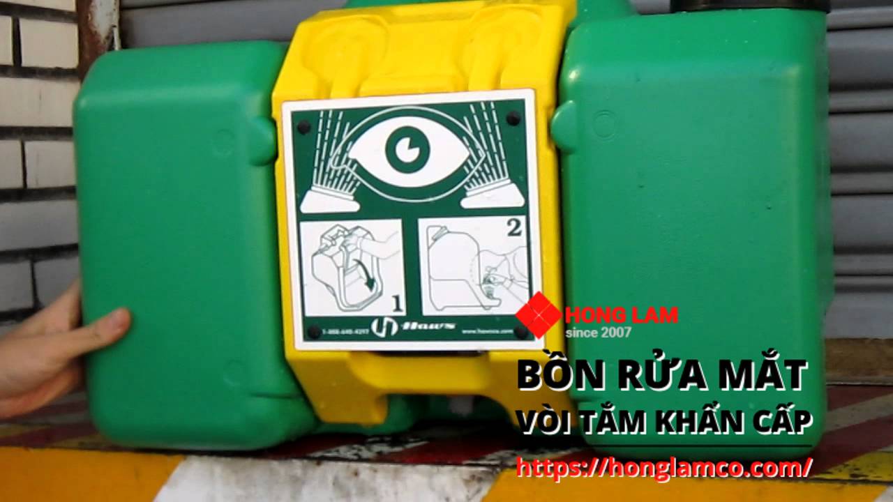 Bồn rửa mắt khẩn cấp di động - Linh hoạt và tiện lợi