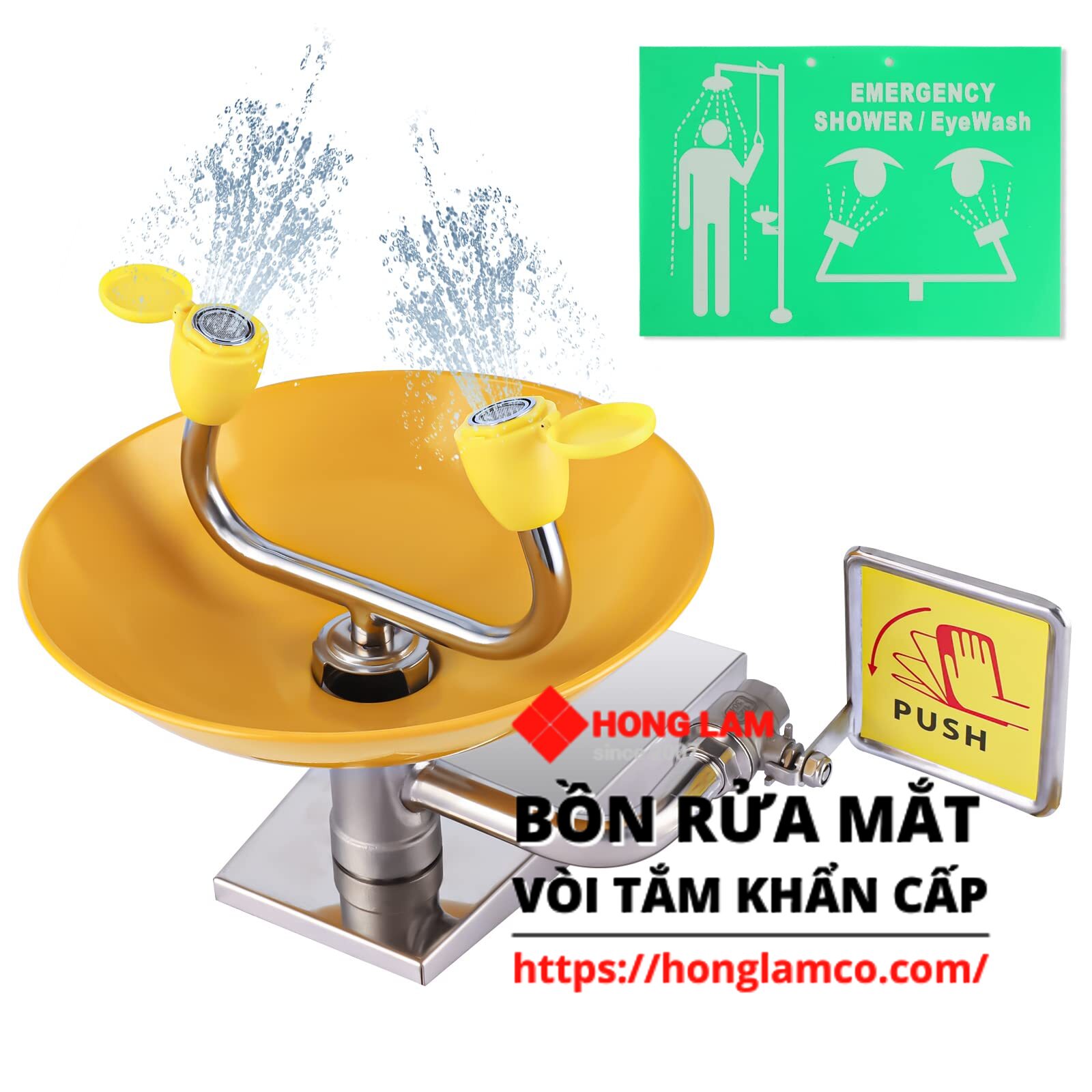 Cung Cấp Bồn Rửa Mắt Khẩn Cấp Chính Hãng Giá Tốt Tại TP.HCM