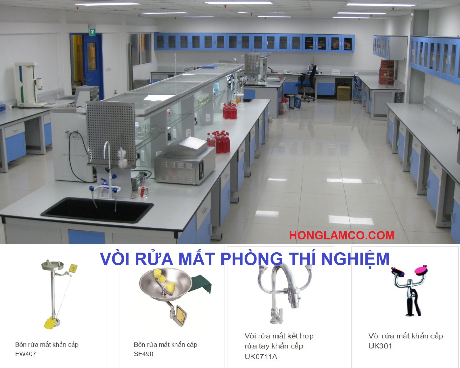 Phòng thí nghiệm nên lắp máy rửa mắt khẩn cấp nào?
